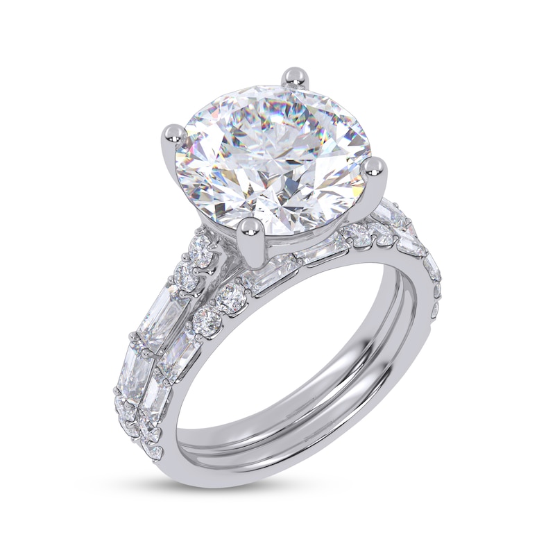 Main Image 2 of Adore Round-Cut Lab-Grown Diamond Bridal Set 5 ct tw 14K White Gold
