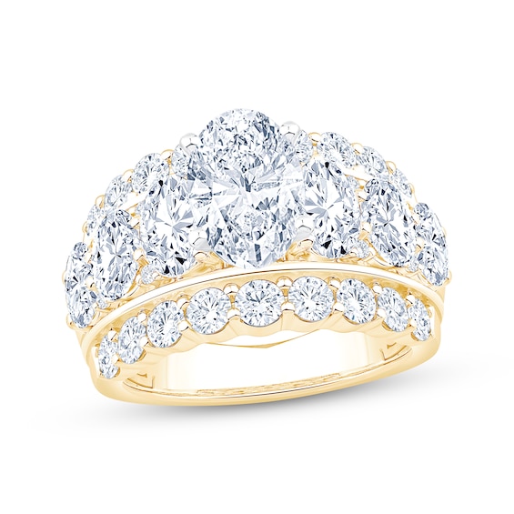 Adore Lab-Grown Diamonds Oval-Cut Engagement Ring 6 ct tw 14K Yellow Gold