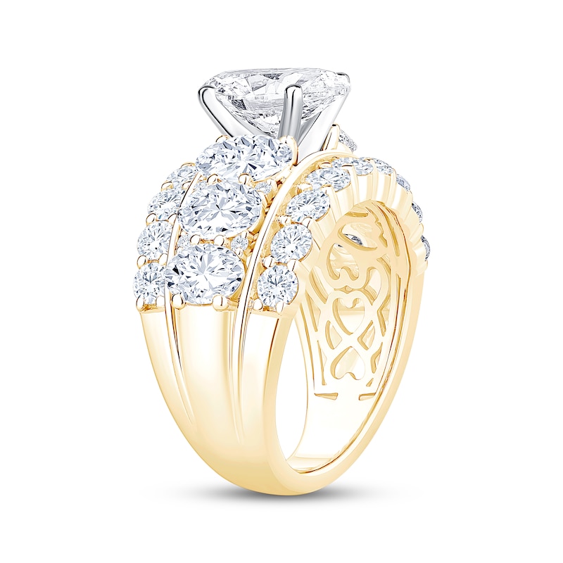 Main Image 2 of Adore Lab-Grown Diamonds Oval-Cut Engagement Ring 6 ct tw 14K Yellow Gold