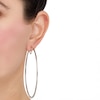 Thumbnail Image 4 of Hoop Earrings 10K White Gold 80mm