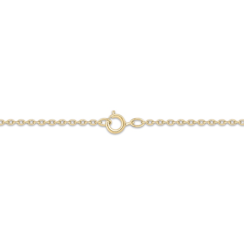 Main Image 2 of Diamond Open-Circle Clover Necklace 1/5 ct tw 24K Yellow Gold Vermeil Sterling Silver 18"