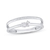 Thumbnail Image 1 of KAY Lab-Grown Diamonds Faux Stack Fashion Ring 1/8 ct tw 10K White Gold