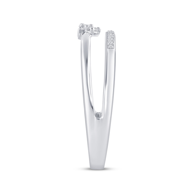Main Image 2 of KAY Lab-Grown Diamonds Faux Stack Fashion Ring 1/8 ct tw 10K White Gold