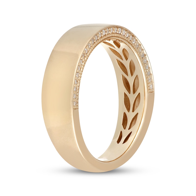 Main Image 2 of Neil Lane Men's Diamond Wedding Band 1/5 ct tw 14K Yellow Gold