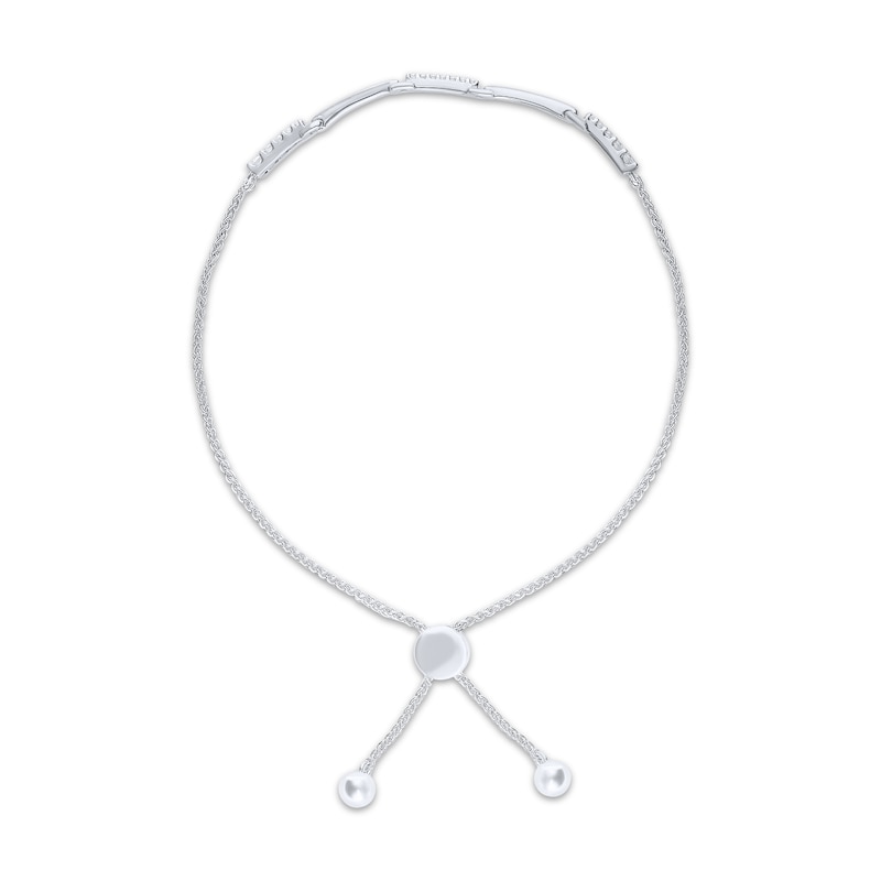 Main Image 2 of Diamond Bolo Bracelet 1/4 ct tw 10K White Gold