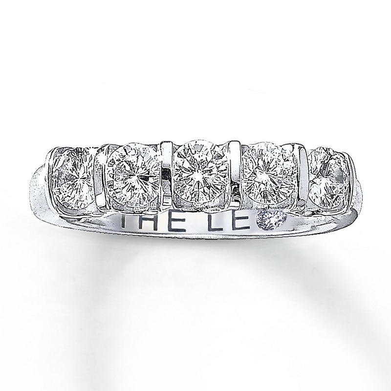 Main Image 1 of THE LEO Diamond Band 1 ct tw Round-cut 14K White Gold