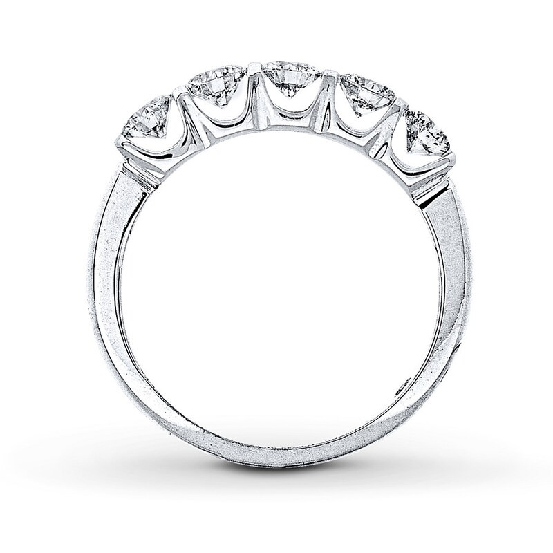 Main Image 2 of THE LEO Diamond Band 1 ct tw Round-cut 14K White Gold