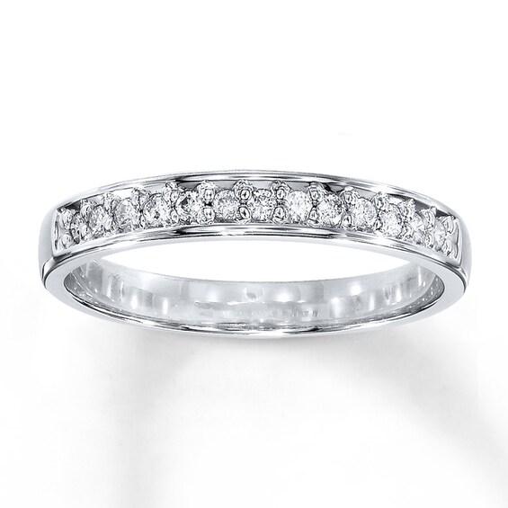 Diamond Anniversary Band 1/8 ct tw Round-cut 10K White Gold