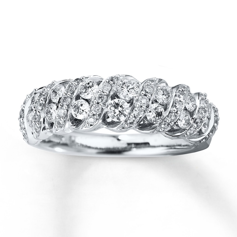 Main Image 1 of Diamond Anniversary Band 3/4 ct tw Round-cut 14K White Gold