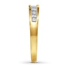 Thumbnail Image 3 of Diamond Band 1/2 ct tw Princess-cut 14K Yellow Gold
