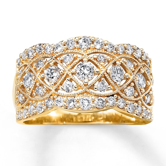 Diamond Band 1 ct tw Round-cut 14K Yellow Gold