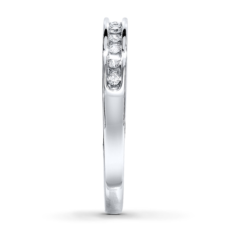 Diamond Band 1/10 carat tw Round-cut 10K White Gold