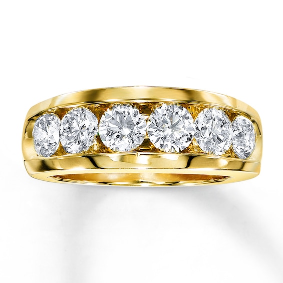 Adore Diamond Wedding Band 2 ct tw Round-cut 14K Yellow Gold