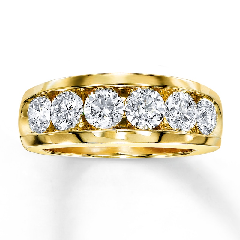 Main Image 1 of Adore Diamond Wedding Band 2 ct tw Round-cut 14K Yellow Gold
