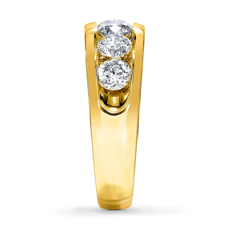 Main Image 3 of Adore Diamond Wedding Band 2 ct tw Round-cut 14K Yellow Gold
