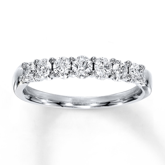 Adore Diamond Anniversary Band 1/2 ct tw Round-cut 14K White Gold