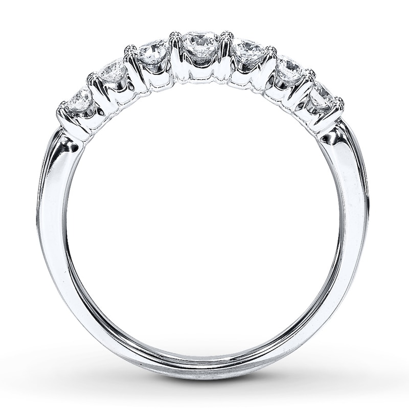 Main Image 2 of Adore Diamond Anniversary Band 1/2 ct tw Round-cut 14K White Gold