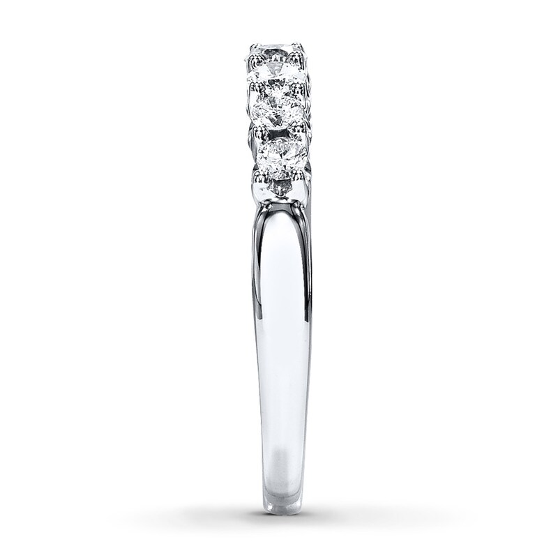 Main Image 3 of Adore Diamond Anniversary Band 1/2 ct tw Round-cut 14K White Gold