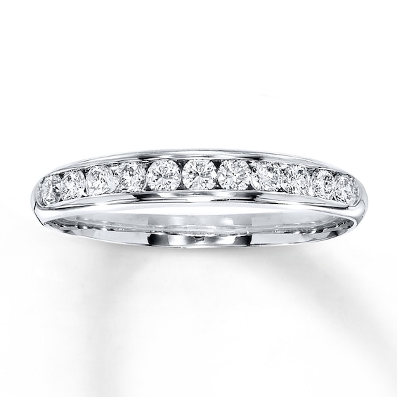 Adore Diamond Anniversary Ring 1/3 ct tw Round-cut 14K White Gold