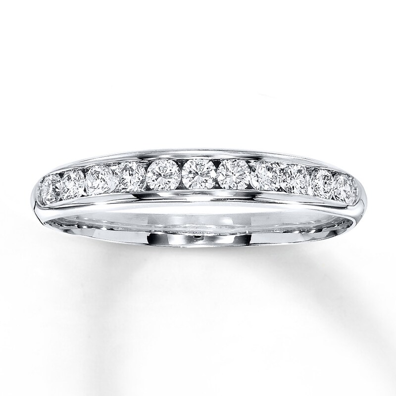 Main Image 1 of Adore Diamond Anniversary Ring 1/3 ct tw Round-cut 14K White Gold