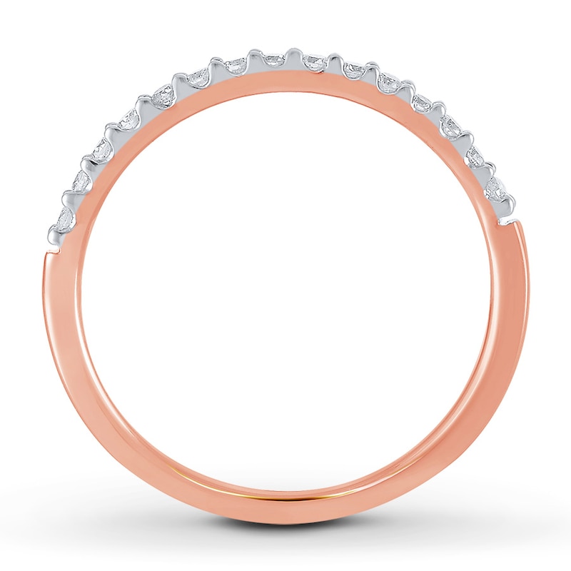 Diamond Anniversary Ring 1/6 ct tw Round-cut 14K Rose Gold