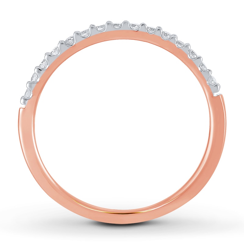 Main Image 2 of Adore Diamond Anniversary Ring 1/6 ct tw Round-cut 14K Rose Gold