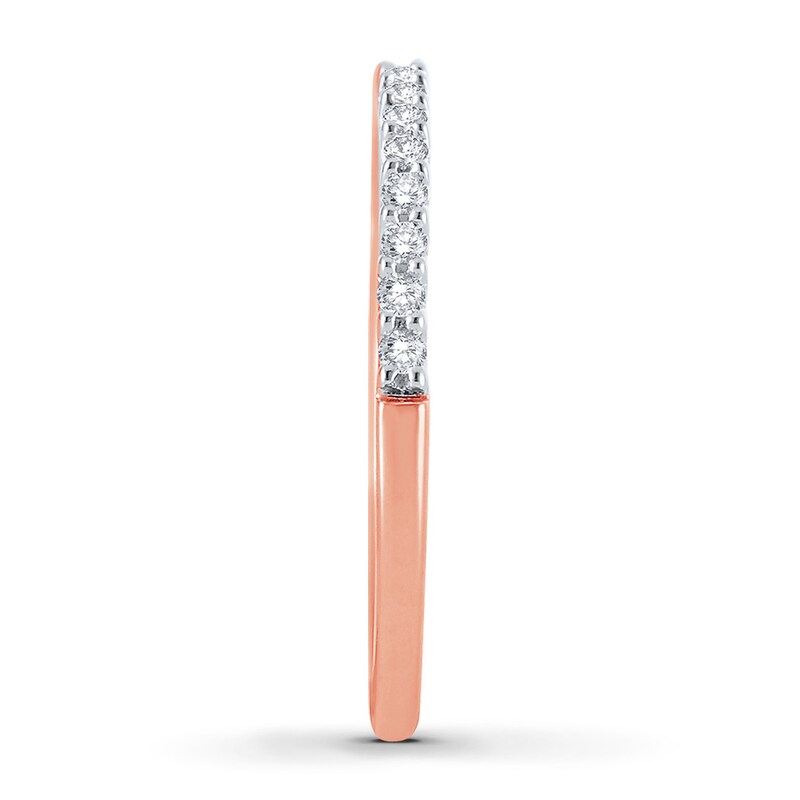 Main Image 3 of Adore Diamond Anniversary Ring 1/6 ct tw Round-cut 14K Rose Gold