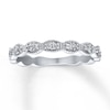 Thumbnail Image 1 of Diamond Anniversary Ring 1/10 ct tw Round-cut 10K White Gold