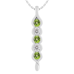 Birthstone Family & Mother's Peas In A Pod Necklace (2-5 Stones)