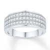 Thumbnail Image 1 of Anniversary Band 1/2 ct tw Diamonds 10K White Gold