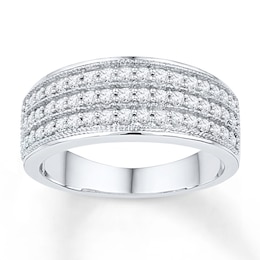 Anniversary Band 1/2 ct tw Diamonds 10K White Gold