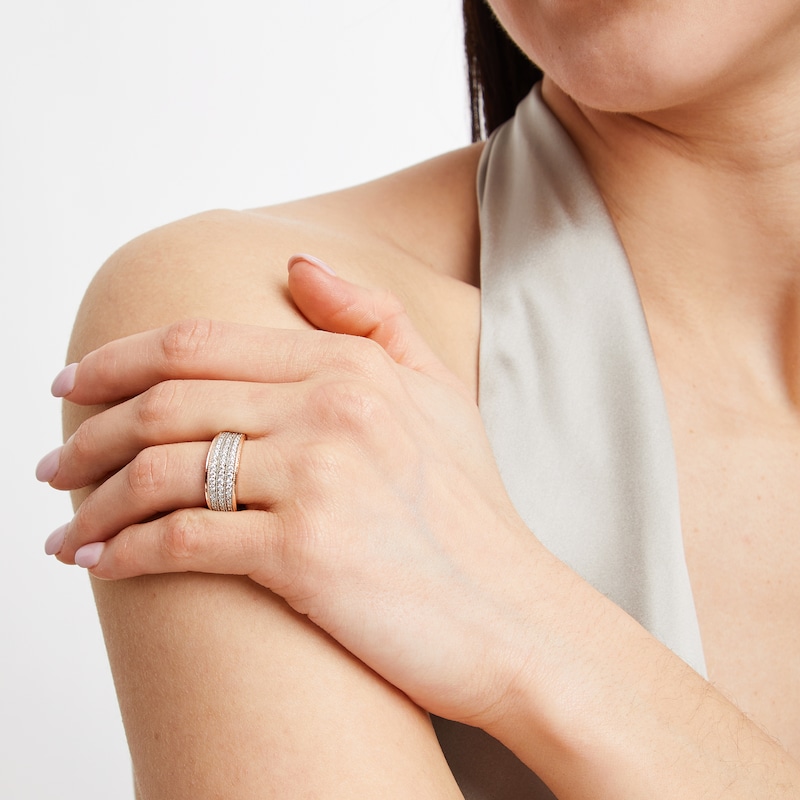 Main Image 2 of Anniversary Band 1/2 ct tw Diamonds 10K Rose Gold