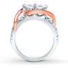Thumbnail Image 2 of Ever Us Two-Stone Ring 1-1/2 ct tw Diamonds 14K Two-Tone Gold