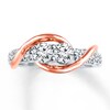 Thumbnail Image 4 of Ever Us Two-Stone Ring 1-1/2 ct tw Diamonds 14K Two-Tone Gold