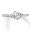 Thumbnail Image 3 of Ever Us Two-Stone Ring 1/2 ct tw Diamonds 14K White Gold