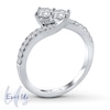 Thumbnail Image 2 of Ever Us Diamond Two-Stone Ring 3/4 ct tw 14K White Gold