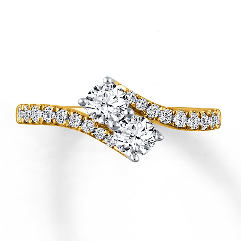 Ever Us Two-Stone Ring 1 ct tw Diamonds 14K Yellow Gold