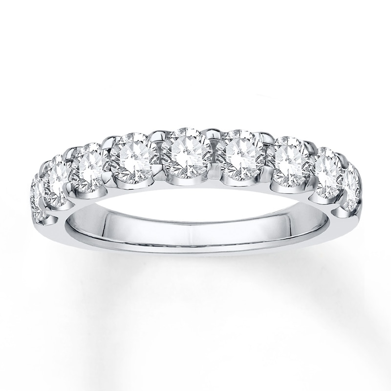 Diamond Anniversary Band 1-1/2 ct tw Round-cut 14K White Gold