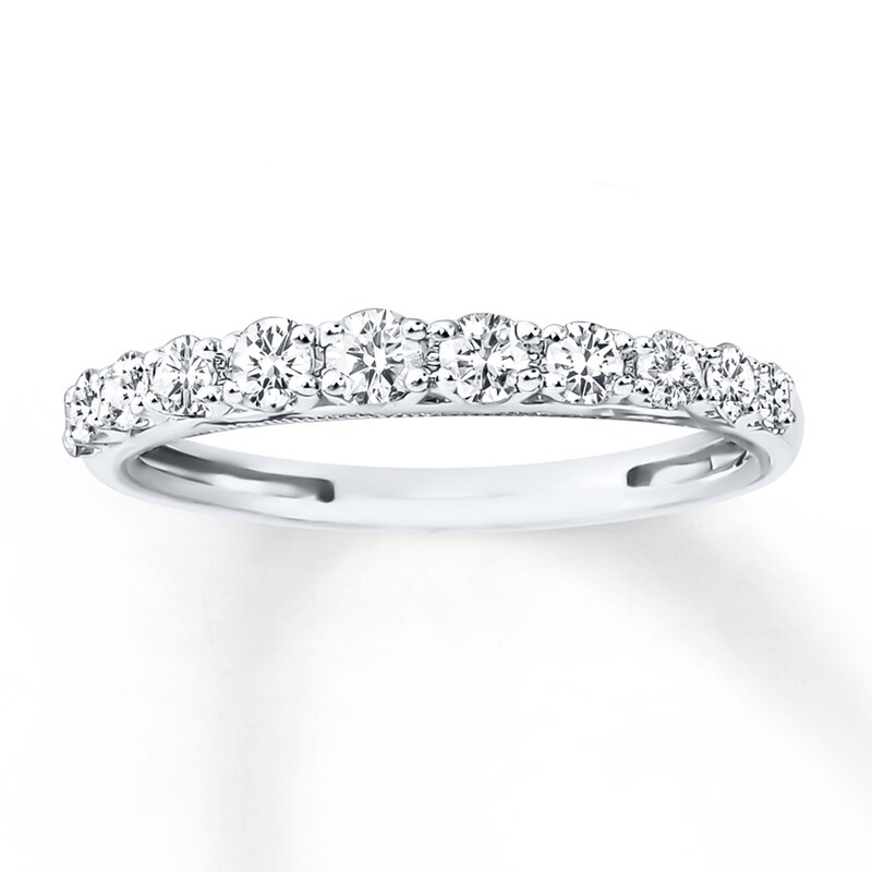 Diamond Anniversary Band 1/2 ct tw Round-cut 14K White Gold