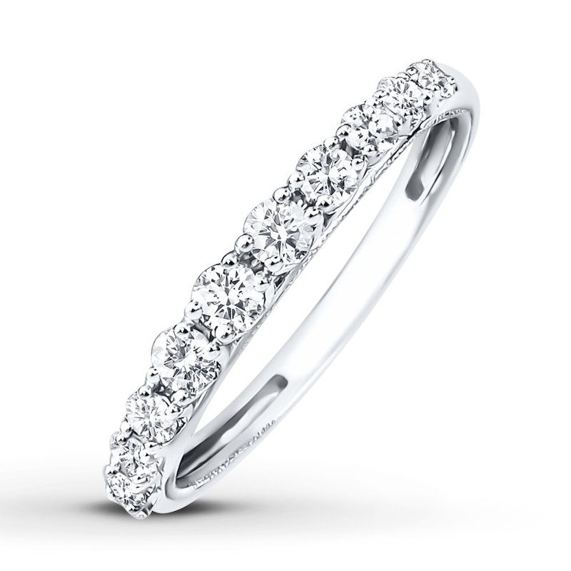 Diamond Anniversary Band 1/2 ct tw Round-cut 14K White Gold