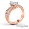 Thumbnail Image 3 of Ever Us Diamond Band 1/8 carat tw 14K Rose Gold