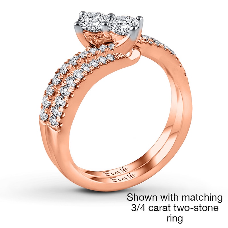 Main Image 3 of Ever Us Diamond Band 1/8 carat tw 14K Rose Gold
