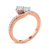 Thumbnail Image 2 of Ever Us Two-Stone Ring 1/2 ct tw Diamonds 14K Rose Gold