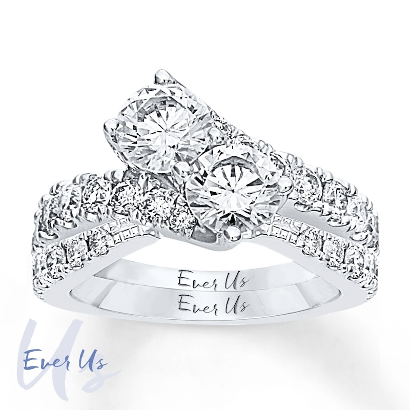 Ever Us Two-Stone Ring 3 ct tw Diamonds 14K White Gold