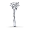 Thumbnail Image 3 of Ever Us Ring 1 ct tw Princess/Round-cut Diamonds 14K White Gold