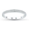Thumbnail Image 1 of Adore Diamond Anniversary Band 1/10 ct tw Round-cut 10K White Gold