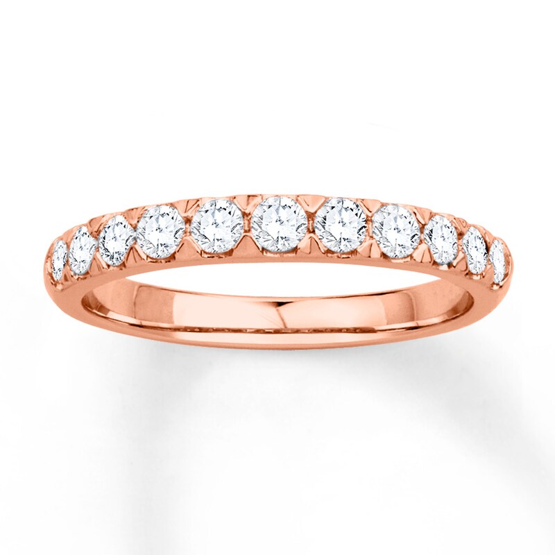 Main Image 1 of Adore Diamond Anniversary Band 1/2 ct tw Round-cut 14K Rose Gold