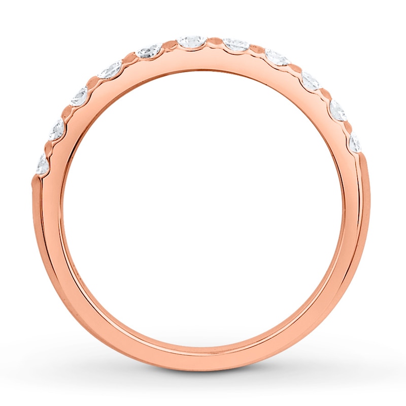 Main Image 2 of Adore Diamond Anniversary Band 1/2 ct tw Round-cut 14K Rose Gold
