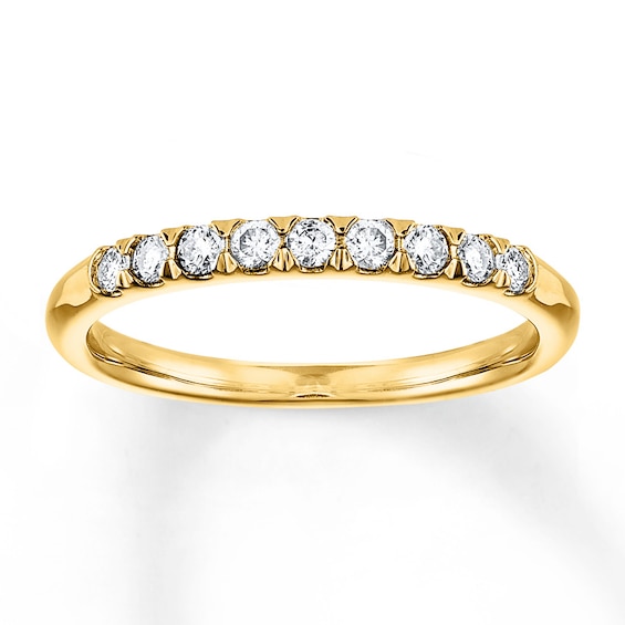 Adore Diamond Anniversary Band 1/4 ct tw Round-cut 14K Yellow Gold