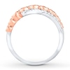 Thumbnail Image 2 of Adore Diamond Anniversary Band 1/2 ct tw Bezel-set 14K Two-Tone Gold